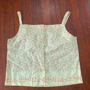 Cute boxy floral summer crop top